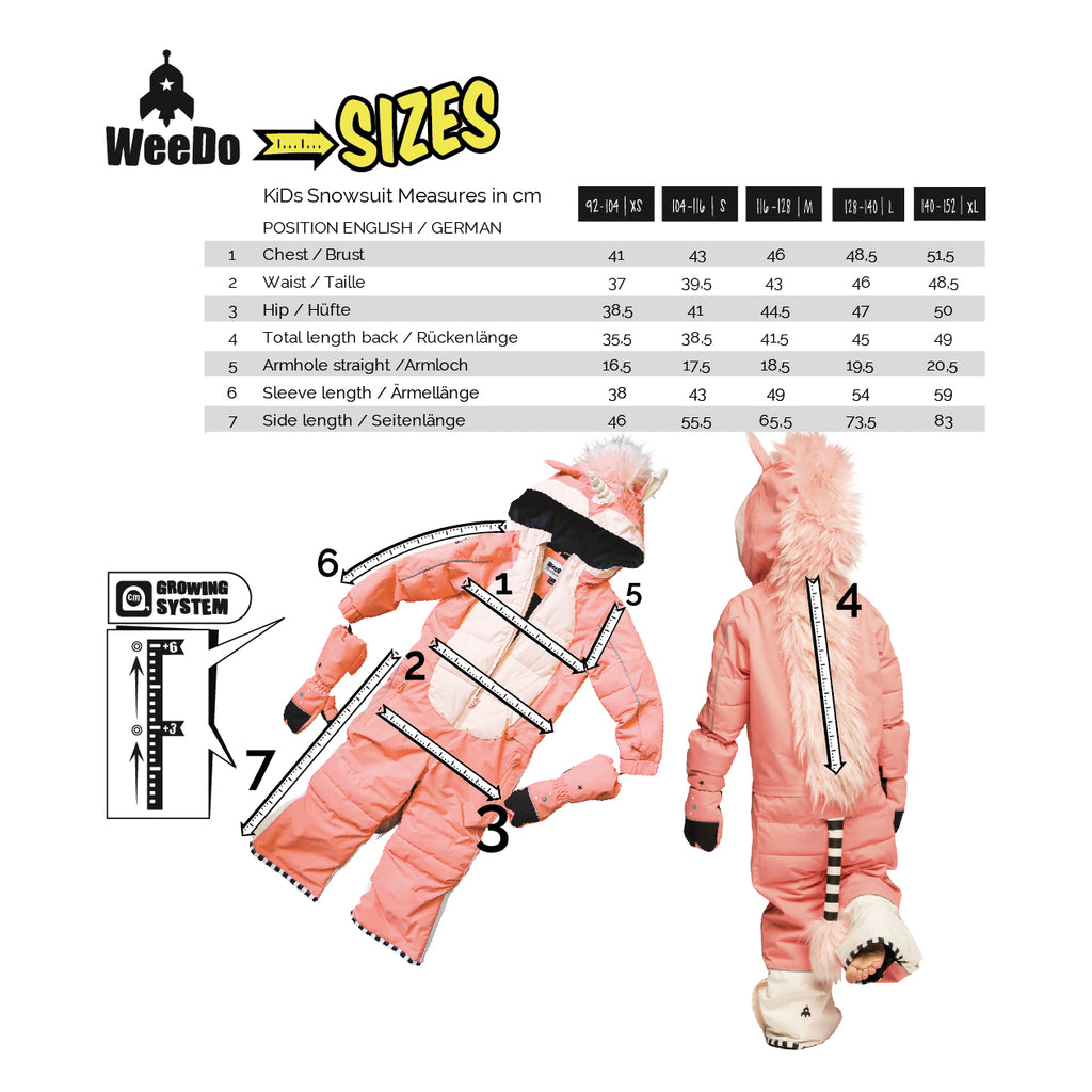 Schneeanzug WILD THING Overall für Kinder für Snowboard und Skifahren –  WeeDo funwear GmbH