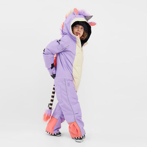 UNIDO Lila Einhorn Schneeanzug