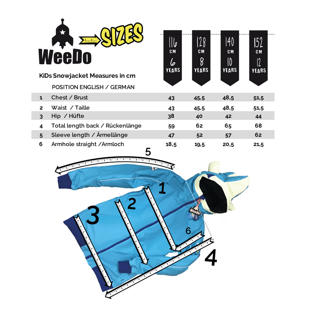 BLUE MONDO Monster snow jacket – WeeDo funwear GmbH