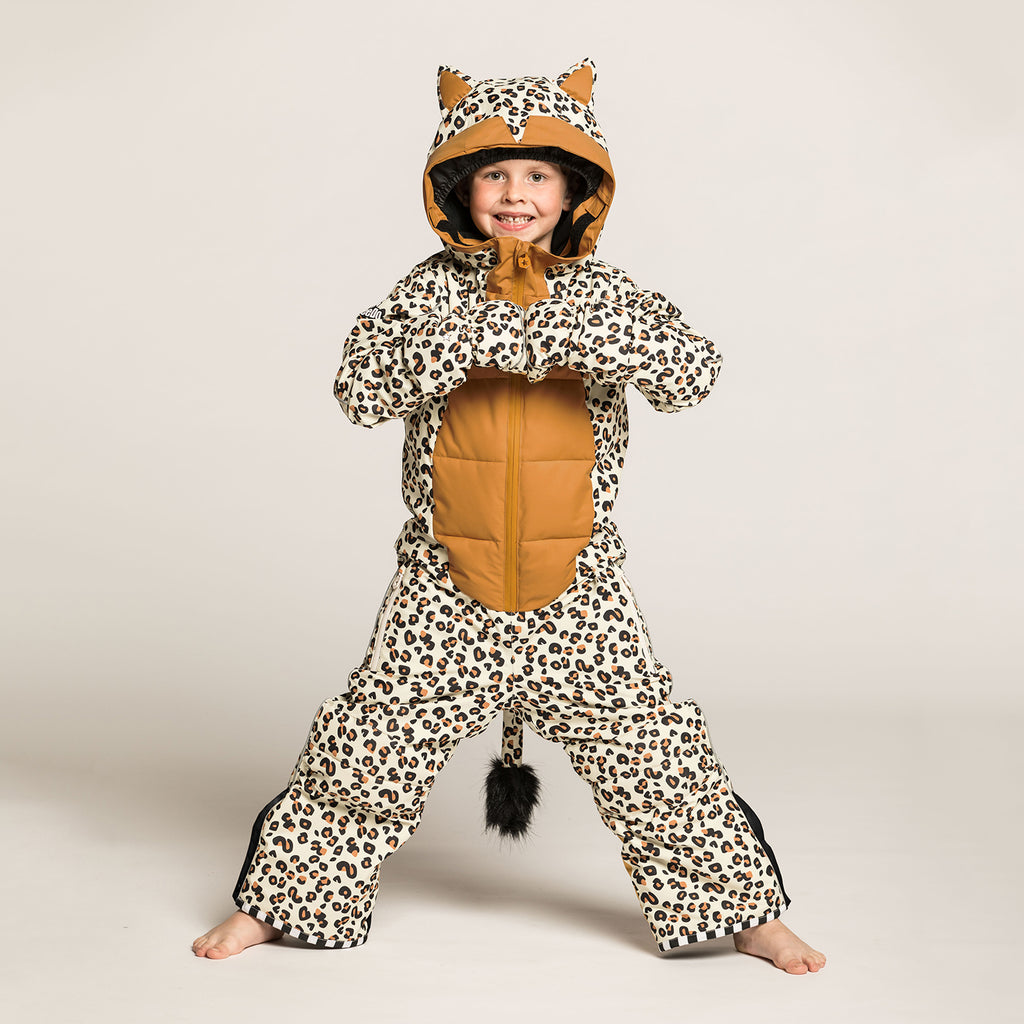 CHEETADO Leopard Brown Belly Schneeanzug – WeeDo funwear GmbH