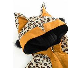 CHEETADO Leopard Brown Belly Schneeanzug