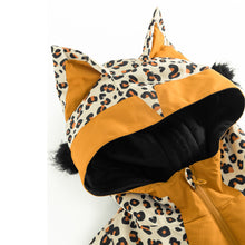 CHETADO Leopard Brown Belly Snowsuit