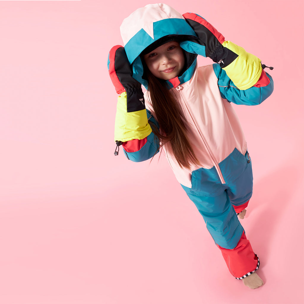 schneeanzug mit handschuhen COSMO LOVE bunter Schneeanzug für Mädchen – WeeDo funwear GmbH