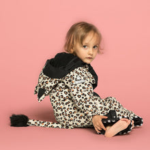 CHEETADO leopard snowsuit with black belly 