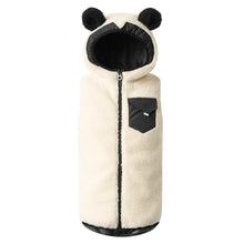 PANDO Panda reversible vest with teddy fleece