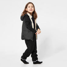 PANDO Panda reversible vest with teddy fleece