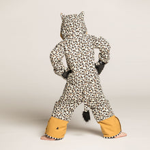 CHEETADO leopard snowsuit with brown belly