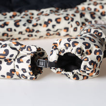 CHEETADO leopard snowsuit with black belly 