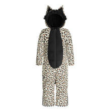 CHEETADO leopard snowsuit with black belly 